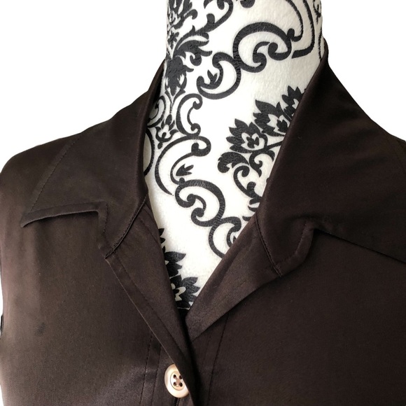 Banana Republic Brown Silk Blouse - Picture 4 of 5
